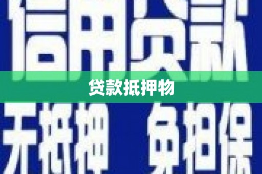 禅城贷款抵押物
