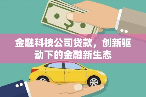 延庆金融科技公司贷款，创新驱动下的金融新生态