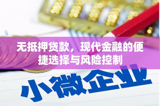 矿区无抵押贷款，现代金融的便捷选择与风险控制