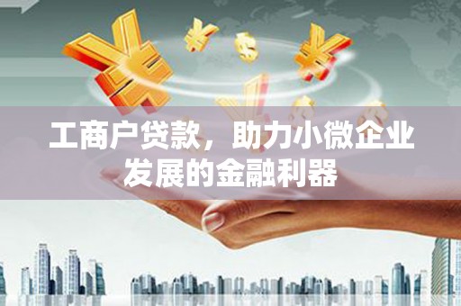 金华工商户贷款，助力小微企业发展的金融利器