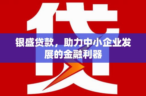 昌乐银盛贷款，助力中小企业发展的金融利器