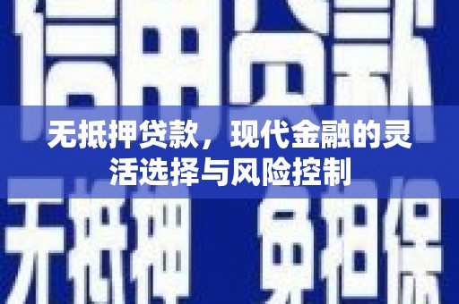 八公山无抵押贷款，现代金融的灵活选择与风险控制