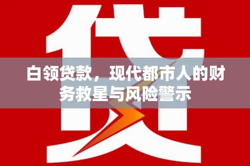 龙沙白领贷款，现代都市人的财务救星与风险警示