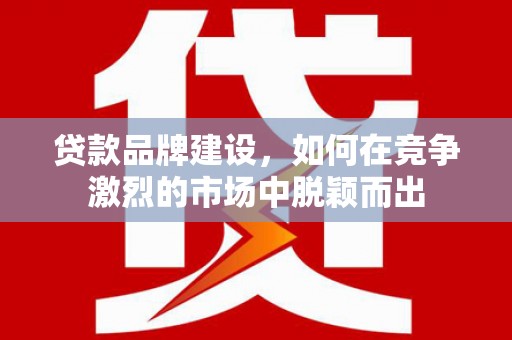 乌伊岭贷款品牌建设，如何在竞争激烈的市场中脱颖而出