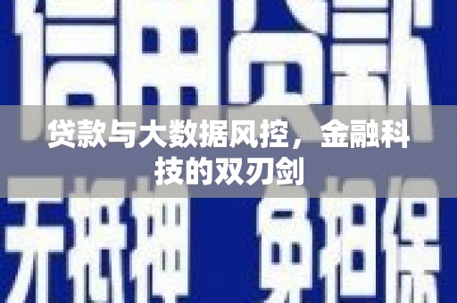 燕巢贷款与大数据风控，金融科技的双刃剑