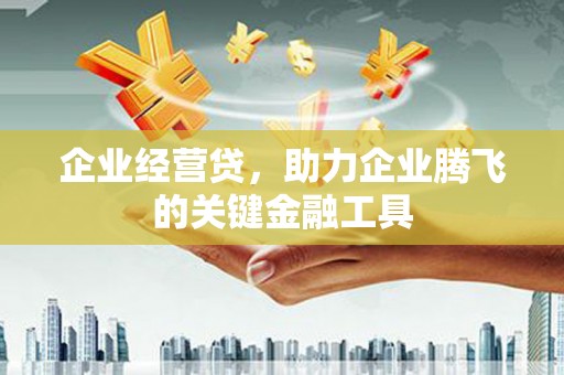 三江企业经营贷，助力企业腾飞的关键金融工具