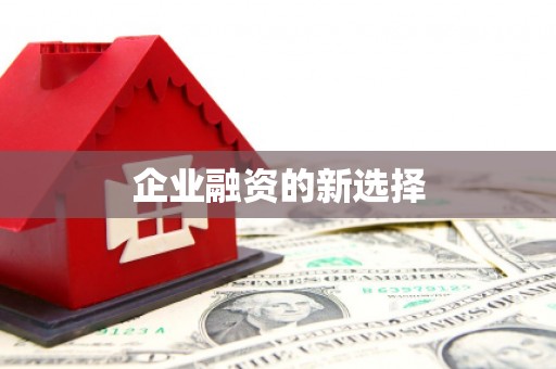 安福企业融资的新选择