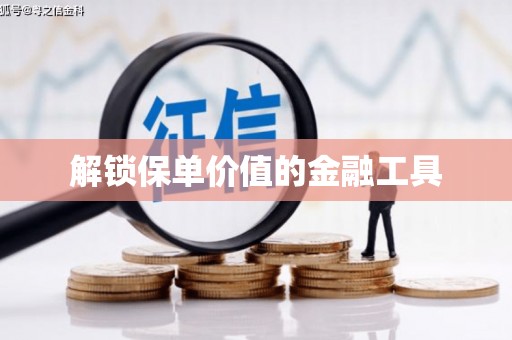 揭东解锁保单价值的金融工具